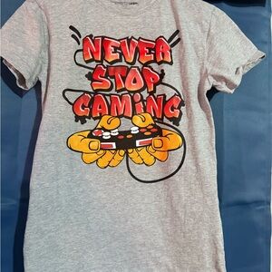 Gray Gaming Graphic Kids T-Shirt
